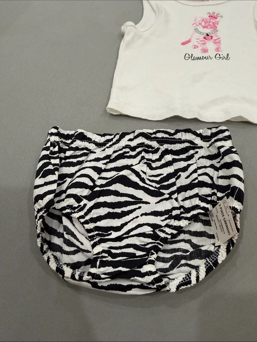 NWT First Impressions Baby Girl 2-Piece Zebra Bloomer Outfit Set – Glamour Girl